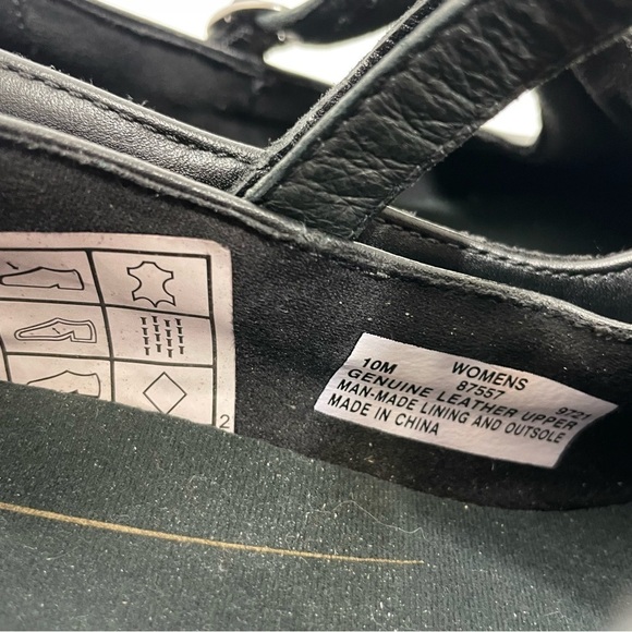 Timberland Pro Mary Jane Classic T-Strap Shoes Black 600 - Picture 5 of 12